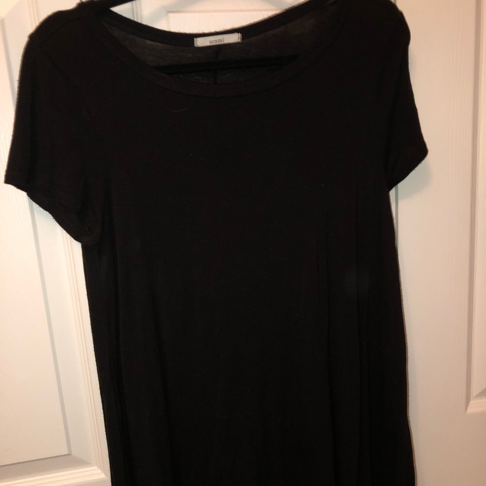 black t-shirt dress